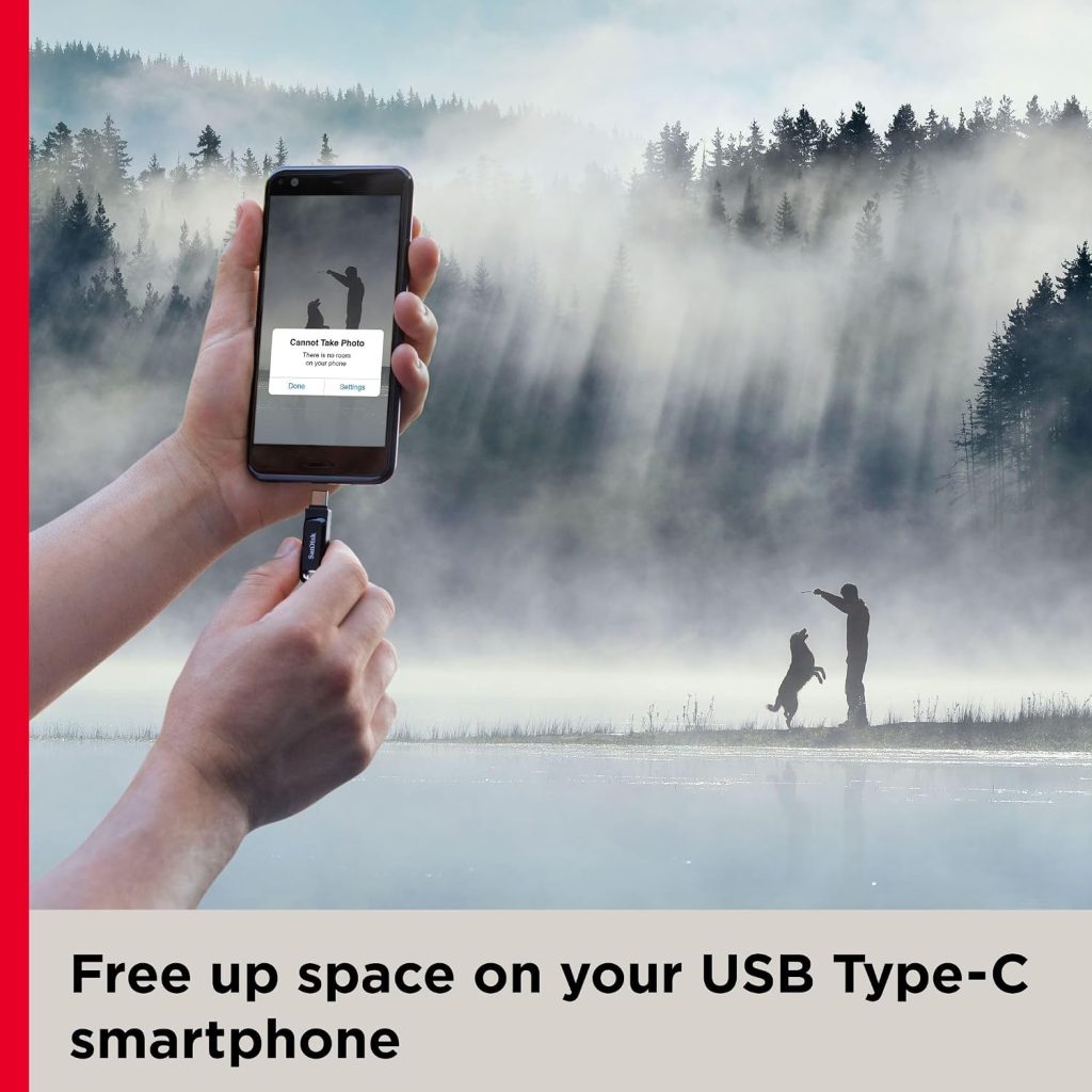 SANDISK 128GB Ultra Dual Drive Go, USB-C & USB-A, Up to 400MB/s Read Speeds