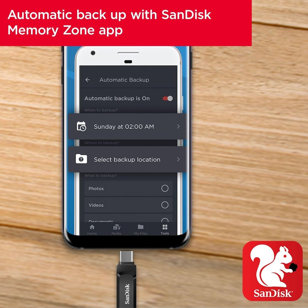 SANDISK 128GB Ultra Dual Drive Go, USB-C & USB-A, Up to 400MB/s Read Speeds