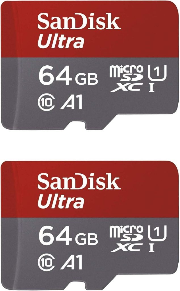SanDisk 64GB X2 (128GB) MicroSDXC Ultra Uhs-1 Memory Card