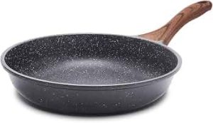 SENSARTE Nonstick Frying Pan Skillet, Swiss Granite Coating Omelette Pan, Healthy Stone Cookware Chef’s Pan, PFOA Free (8/9.5/10/11/12.5 Inch) (8 Inch)
