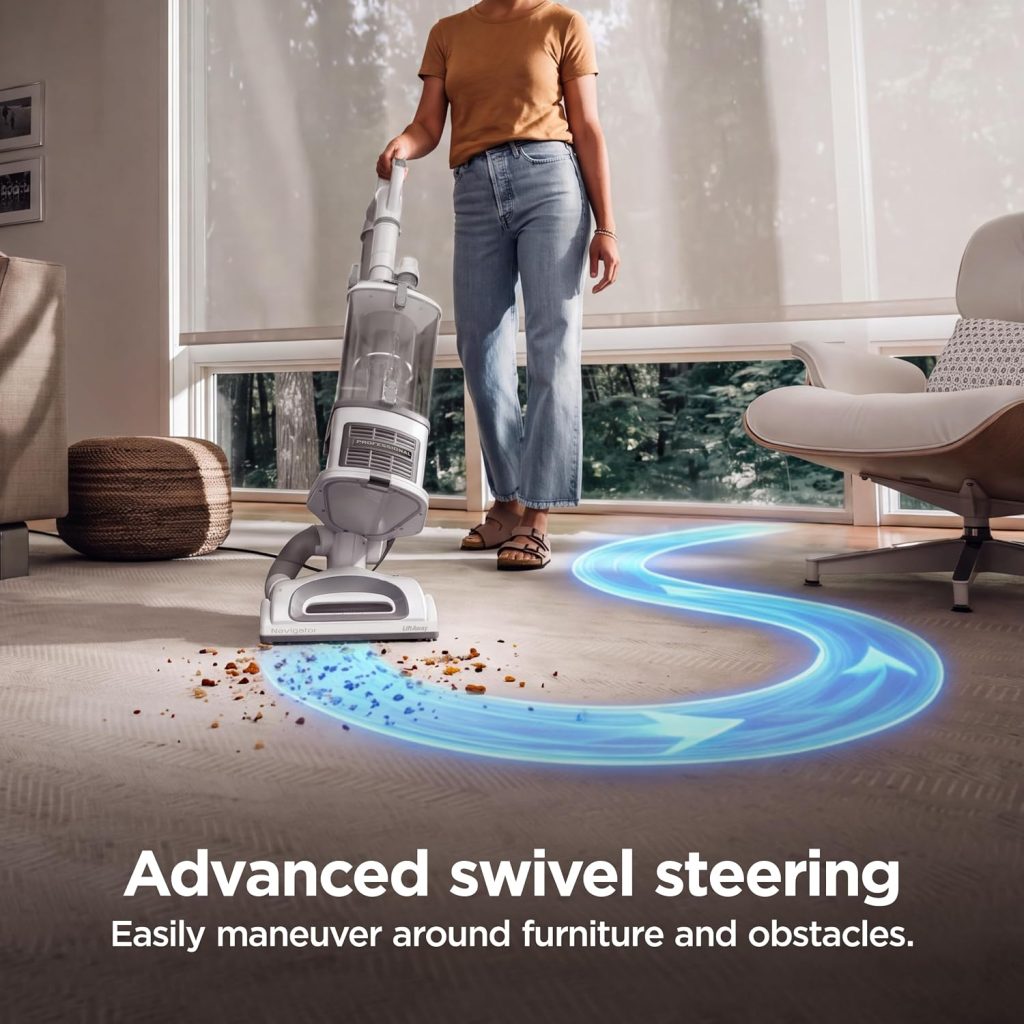 Shark Navigator Lift-Away Upright Vacuum Cleaner, HEPA, White, NV356E