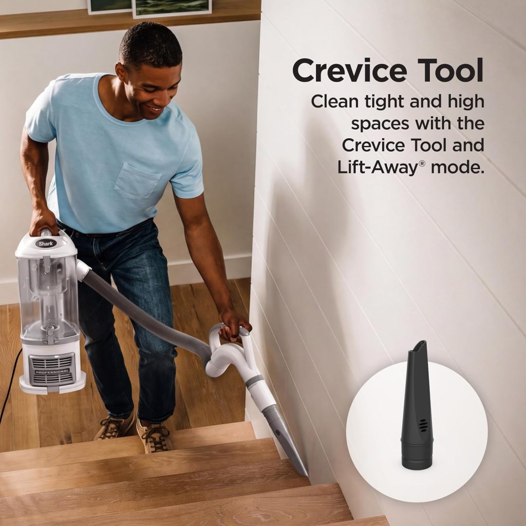 Shark Navigator Lift-Away Upright Vacuum Cleaner, HEPA, White, NV356E