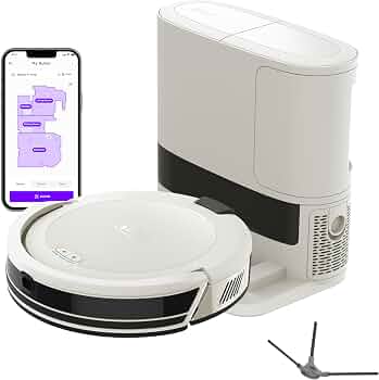 Shark Navigator Robot Vacuum, 30-Day Self-Emptying Base, White, AV2110S