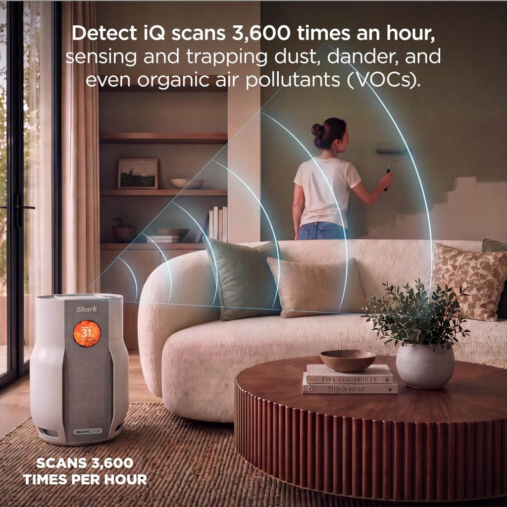Shark NeverChange Detect iQ with BreatheClear Air Purifier, HP162