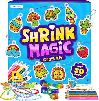 Shrinky Magic Craft Kit for Kids – Birthday Gift – Kids Stocking Stuffer
