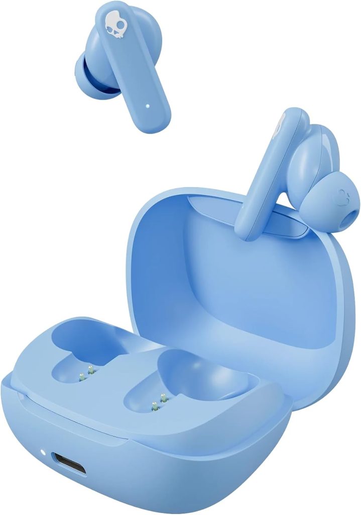 Skullcandy Smokin’ Buds Wireless Noise Isolating Earbuds – Preppy Blue