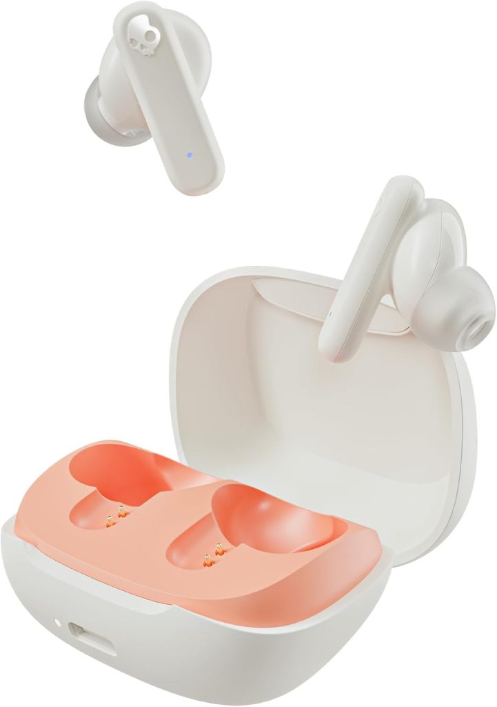 Skullcandy Smokin’ Buds Wireless Noise Isolating Earbuds – Bone