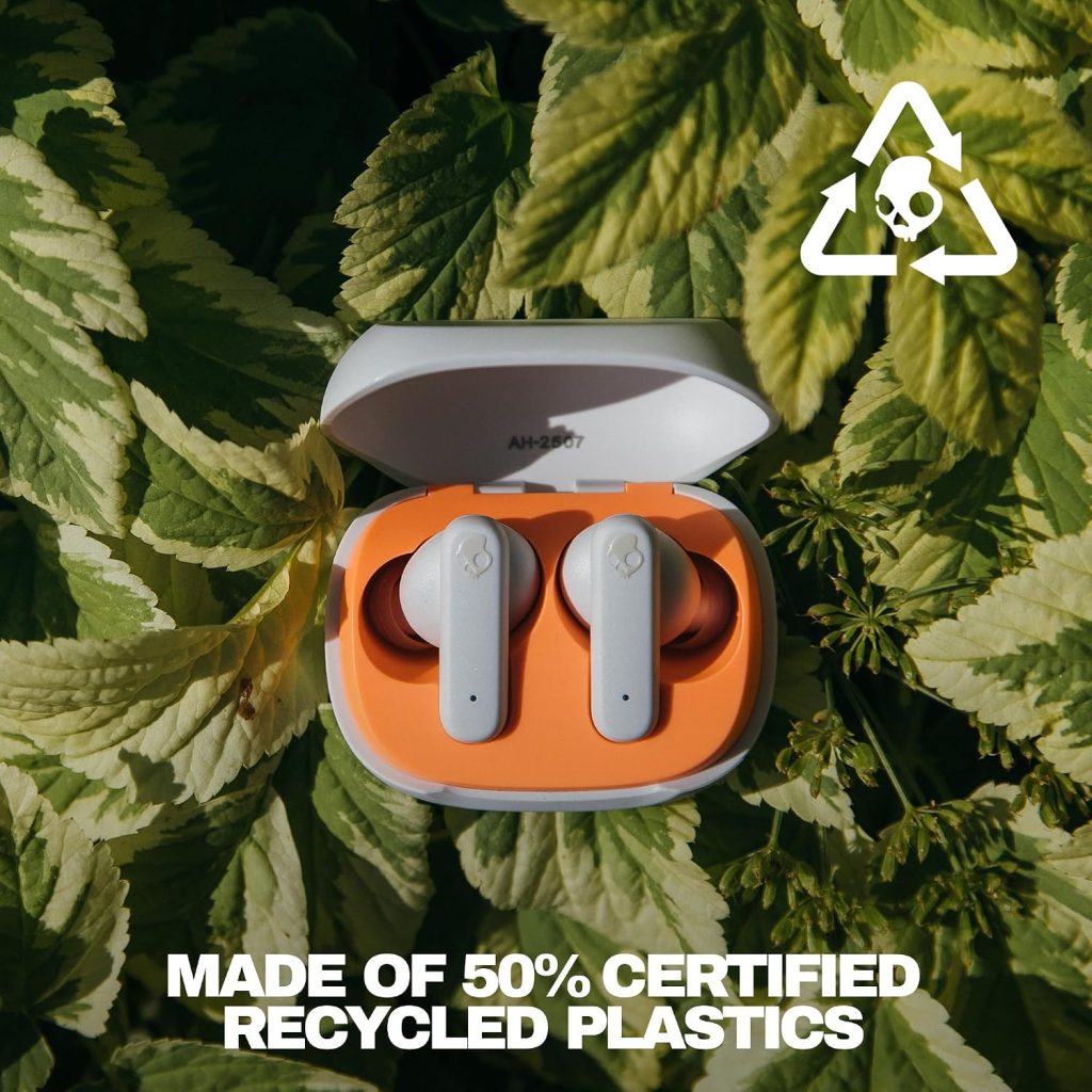 Skullcandy Smokin’ Buds Wireless Noise Isolating Earbuds – Bone