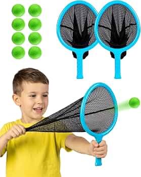 Slingshot Scoop Ball Set Outdoor Game Toys Gift for Kid 5 6 7 8 9+ Year Old