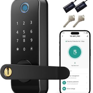Smart Fingerprint Door Lock with Handle – Smart Fingerprint Door Lock with Handle - Keypad and Built-In Wi-Fi (Smart Home)