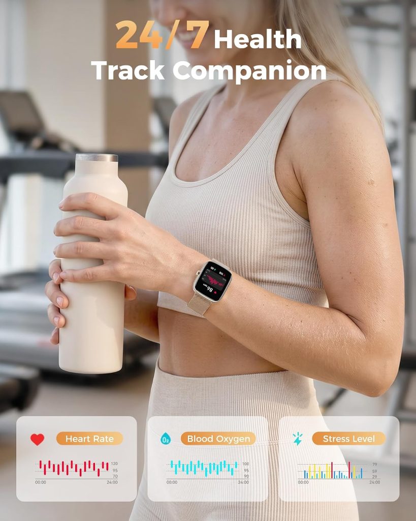Smart Watches for Women Android/iPhone, Fitness Trackers with Answer/Call