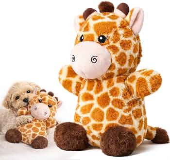 Soft Plush Giraffe Dog Toy for Small & Medium Dogs and Puppies