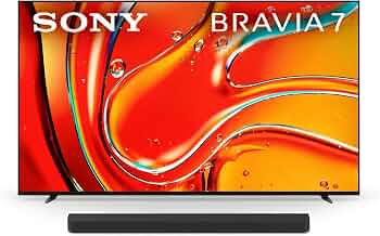 Sony 85 Inch Mini LED QLED 4K Ultra HD TV BRAVIA 7 Smart Google TV with Dolby Vision HDR and Exclusive Features for PlayStation®5 (K-85XR70), 2024 Model BRAVIA Theater Bar 8 Sound Bar