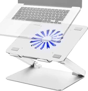 SOUNDANCE Laptop Cooling Pad with USB 3.0 Hub, Aluminum Stand, Up to 17″