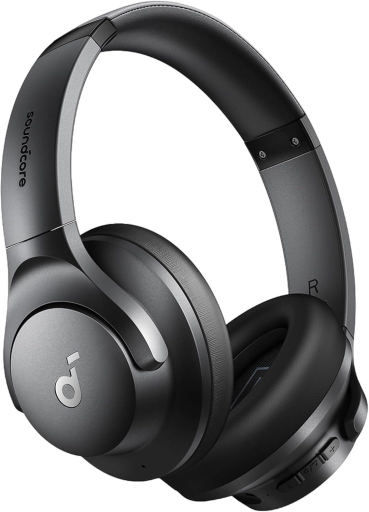 soundcore by Anker Q20i Hybrid Active Noise Cancelling Headphones, Black