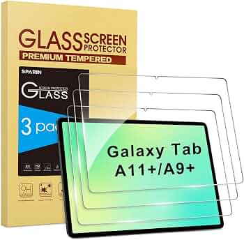 SPARIN 3 Pack Screen Protector for Samsung Galaxy Tab A11 Plus /A9 Plus 11″
