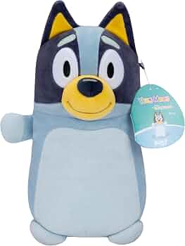 Squishmallows Original 10-Inch Bluey HugMees – Medium-Sized Ultrasoft Official Jazwares Plush
