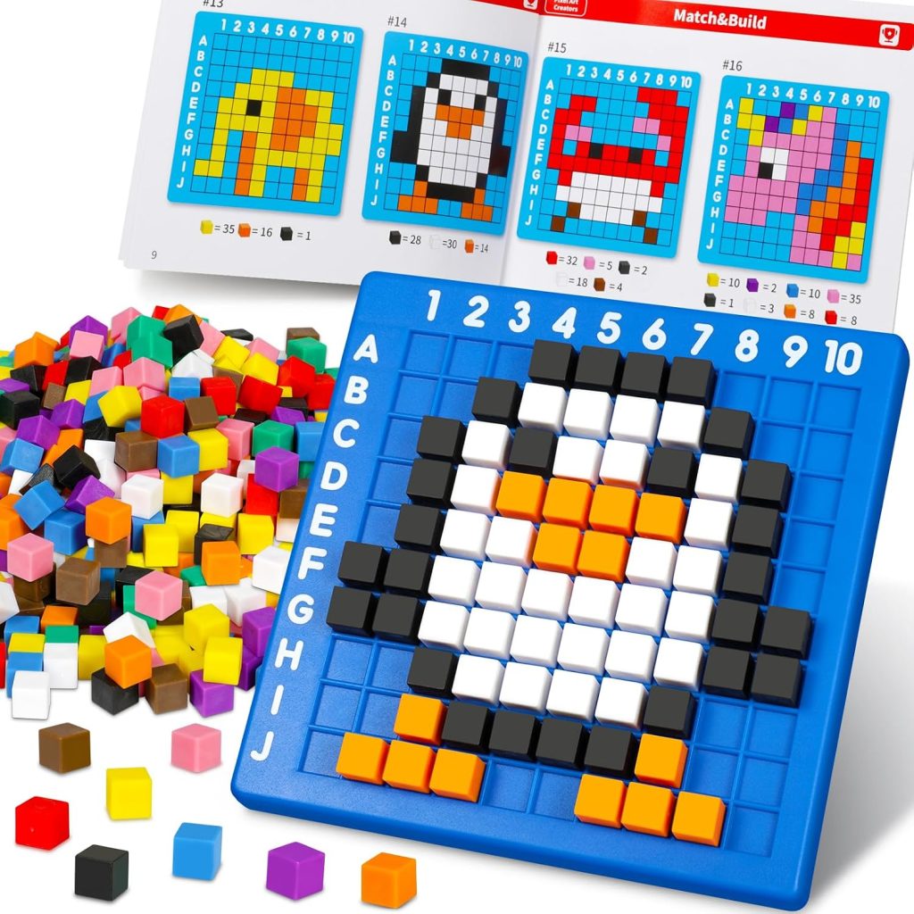 STEM Toys Pixel Art Kit for Kids 5+ Year old STEM Kit Gift Girls & Boys toy
