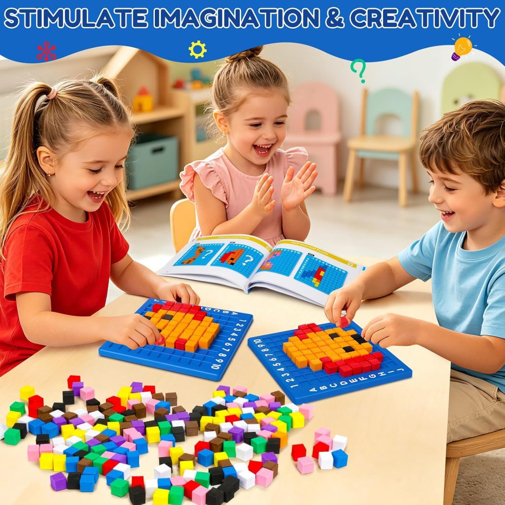 STEM Toys Pixel Art Kit for Kids 5+ Year old STEM Kit Gift Girls & Boys toy