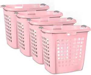 Sterilite Ultra Easy Carry Hamper, Laundry Basket Organizer, 4-Pack
