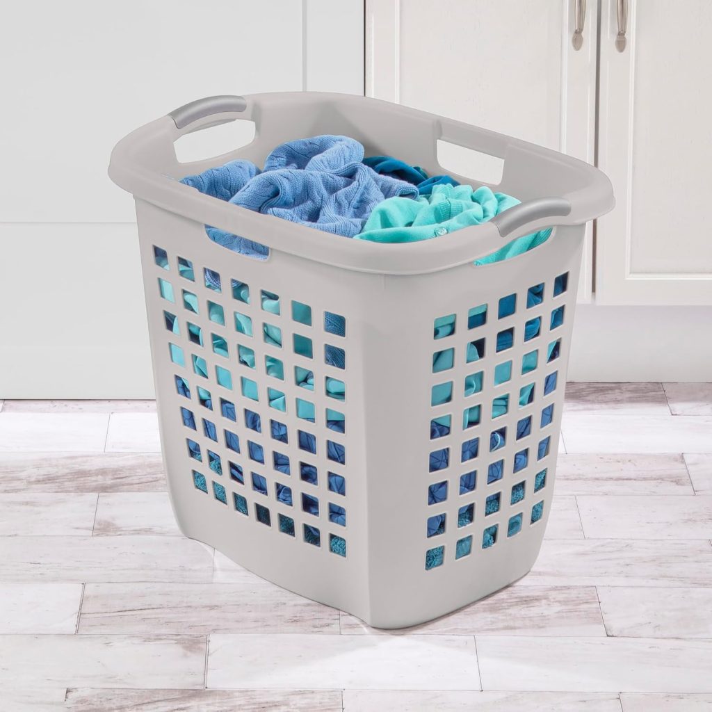 Sterilite Ultra Easy Carry Hamper, Laundry Basket Organizer, 4-Pack