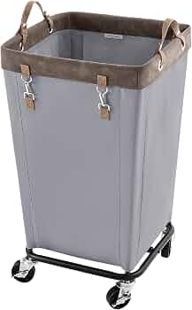 StorageWorks 160L Laundry Basket with Wheels, Rolling Hampers for Clothing