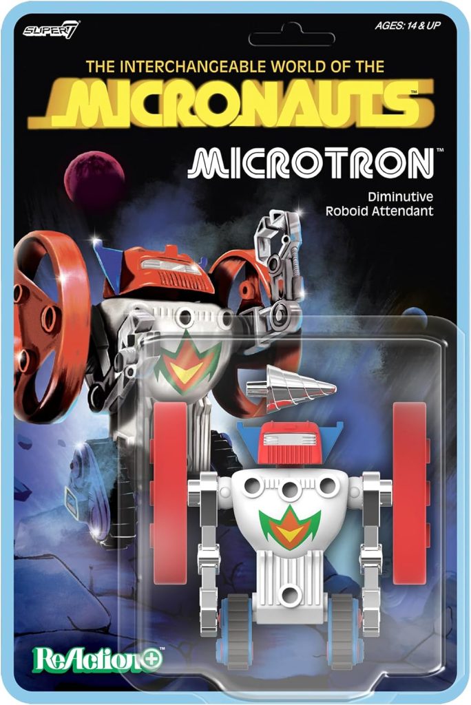 Super7 Reaction+ Micronauts Microtron – 3.75″ Micronauts Action Figure with Accessories – Classic Sci-Fi Collectibles and Retro Toys
