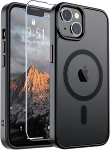 SUPFINE Magnetic for iPhone 13 Case/iPhone 14 Case Black
