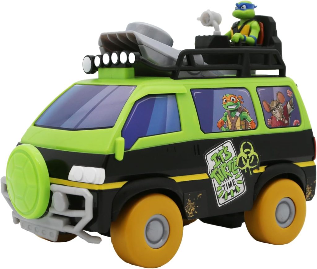 Teenage Mutant Ninja Turtles: Tales of The TMNT – Sewer Cap Striker RC Car | Full-Function Remote Control Vehicle | Launches 10 Foam Sewer Caps | Sewer Cap Remote Controller | Ages 6+