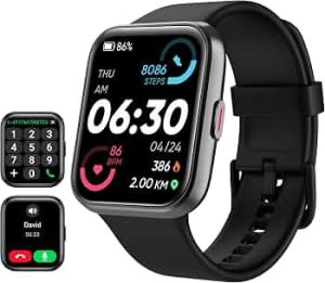Tensky Smart Watch for Men/Women Android/iPhone/Samsung, Alexa Built-in, 1.8″ Touch Screen Fitness Tracker with Answer/Make Calls, 3ATM Waterproof Heart Rate/Sleep/SpO2 Monitor, 120+ Sport Modes