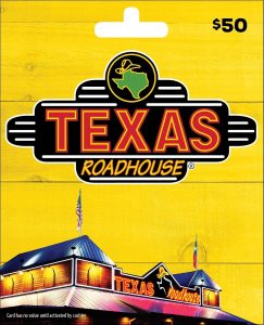 Texas Roadhouse Physical Gift Card – $50