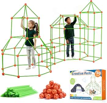 Tiny Land Fort Building Kit for Kids Ages 4-12, STEM Building Toy