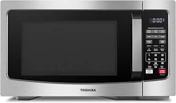 TOSHIBA Countertop Microwave Oven, 1.2 Cu.Ft, 1000W, Stainless Steel