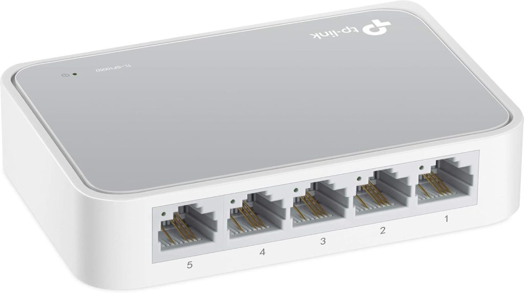TP-Link 5 Port Unmanaged Ethernet Switch, 100M FE Port(TL-SF1005D)