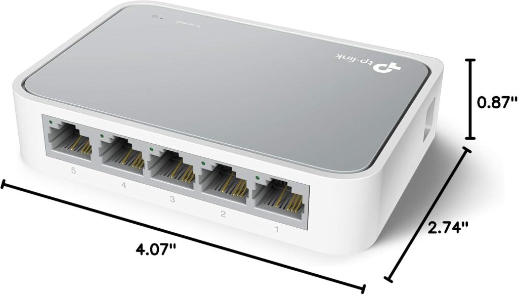 TP-Link 5 Port Unmanaged Ethernet Switch, 100M FE Port(TL-SF1005D)