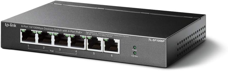 TP-Link 5 Port Unmanaged Ethernet Switch, 100M FE Port(TL-SF1005D)