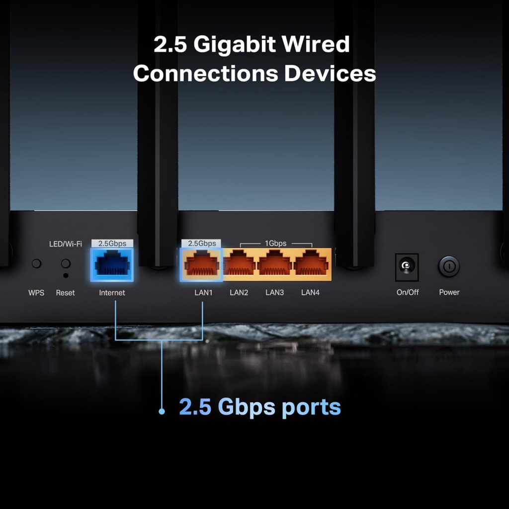 TP-Link BE6500 Dual-Band WiFi 7 Router (BE400)