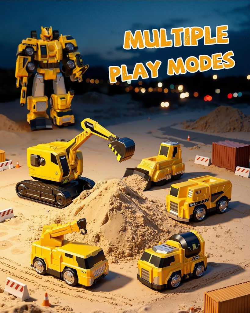 Transforming Toys for Boys 4-6 6-8,Construction Toys for 3 4 5 Year Old Boy