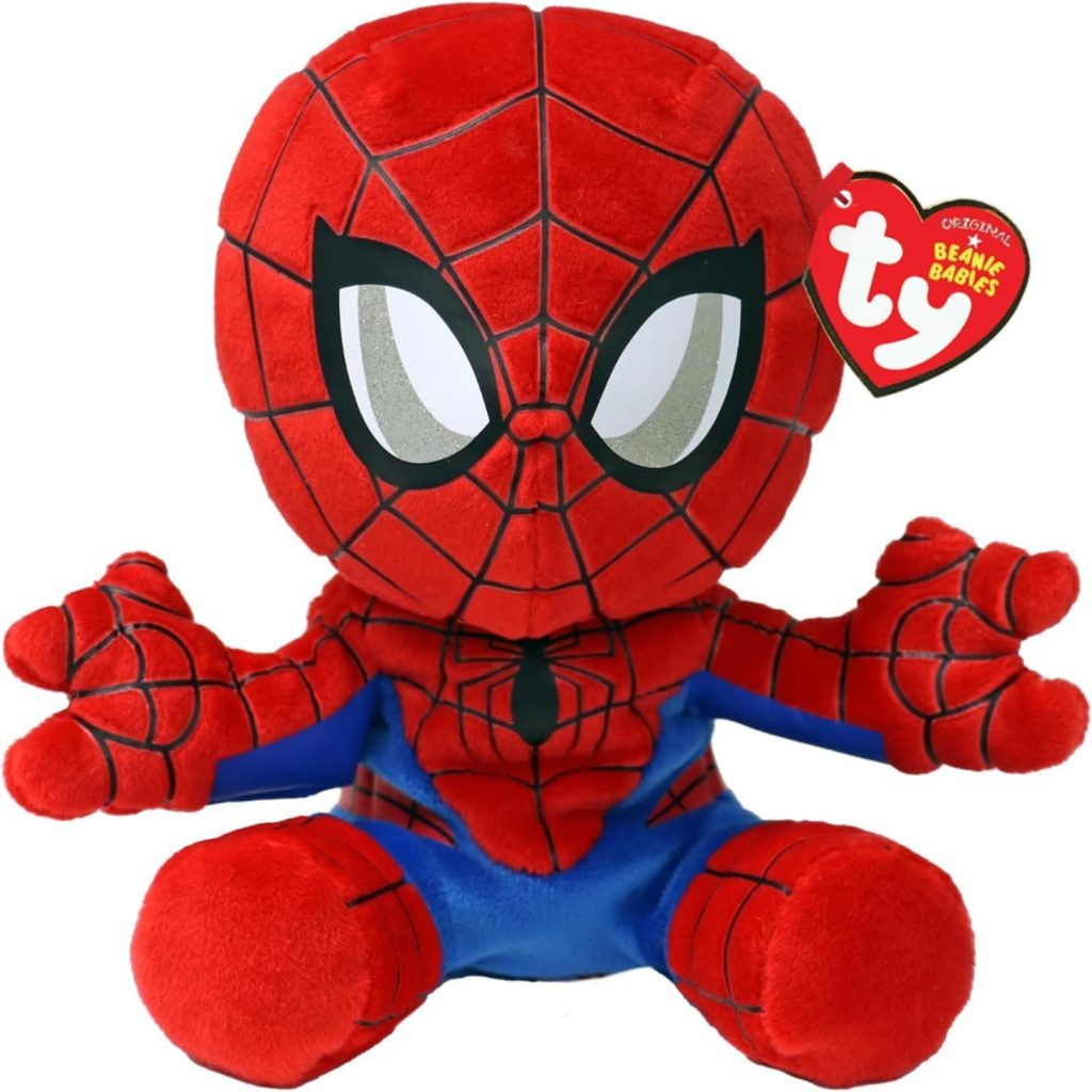 Ty – Marvel Collection, Spiderman, All Your Favorite Heroes in Floppy Version, Soft Plush to Collect, Gift Idea for Young and Old – 20 cm – T44007