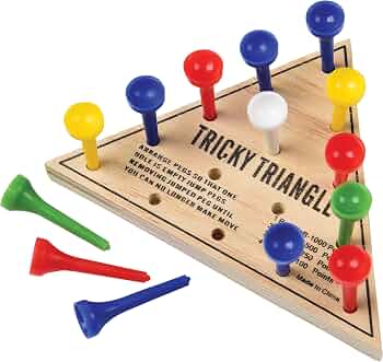 U.S. Toy Tricky Triangle Game – Travel Games, Assorted, MU845