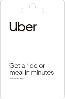 Uber Physical Gift Card – $100