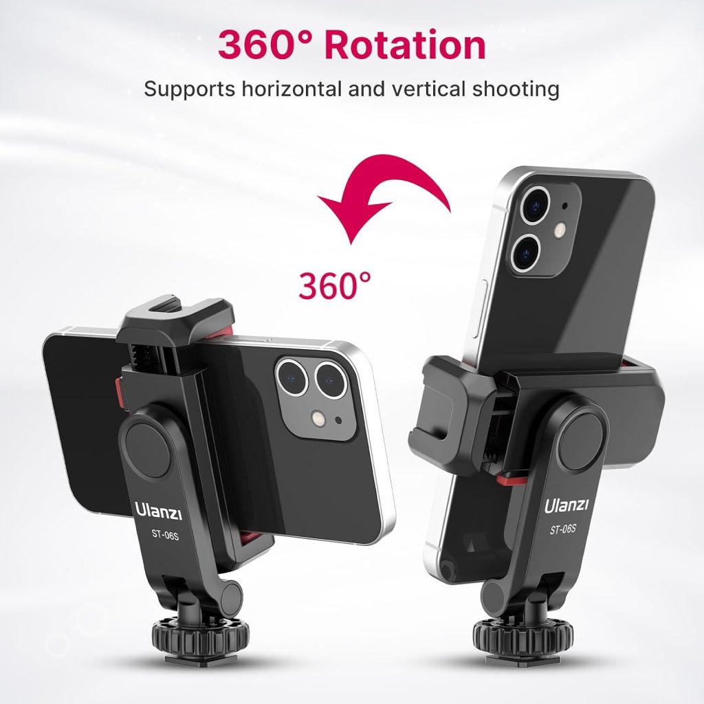 ULANZI ST-06S Phone Tripod Mount Holder for iPhone