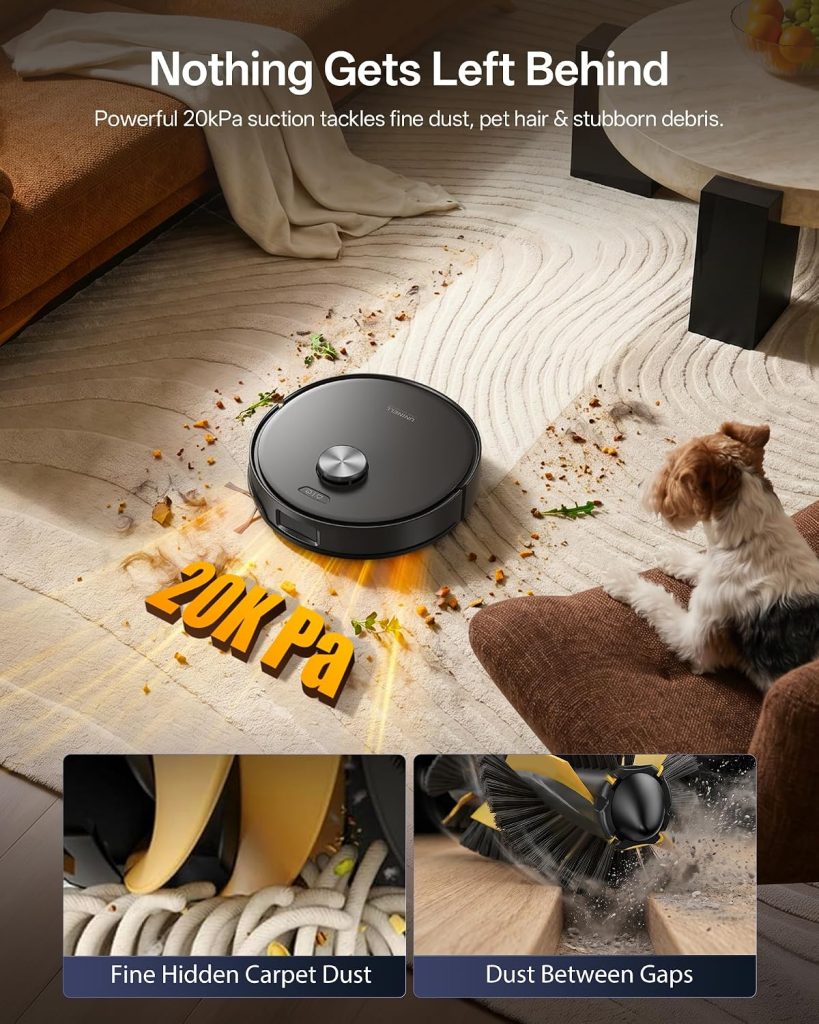 Uninell Zenith10 Robot Vacuum and Mop with Auto Wash Dock 20,000Pa Suction