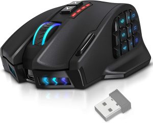 UtechSmart Venus Pro Wireless MMO Gaming Mouse – 16000 DPI RGB