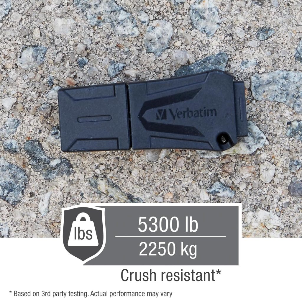 Verbatim 32GB ToughMAX Flash Drive, Rugged, Water, Heat & Crush Resistant