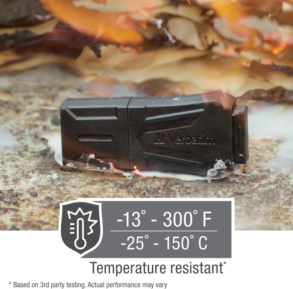 Verbatim 32GB ToughMAX Flash Drive, Rugged, Water, Heat & Crush Resistant