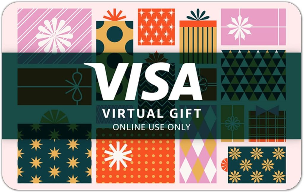 Visa Virtual eGift Card – $200 plus Purchase Fee