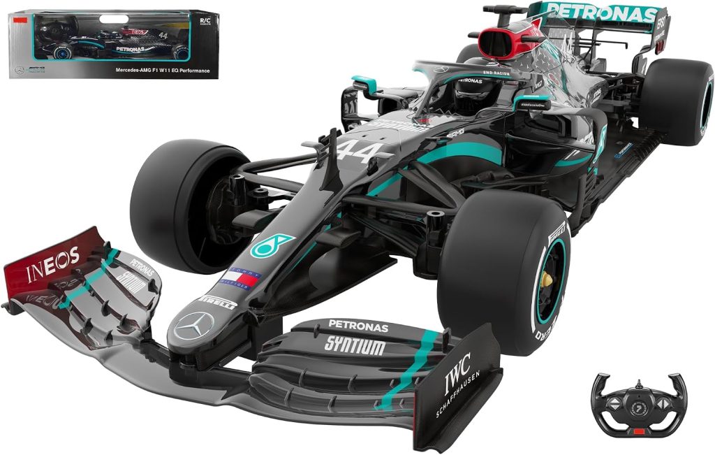 Voltz Toys Authentic Licensed 1:12 Mercedes-Benz F1 W11 Remote Control Vehicle – RC for Kids and Adults – 2.4GHz RC for Gift (1:12 Mercedes-Benz F1 W11)