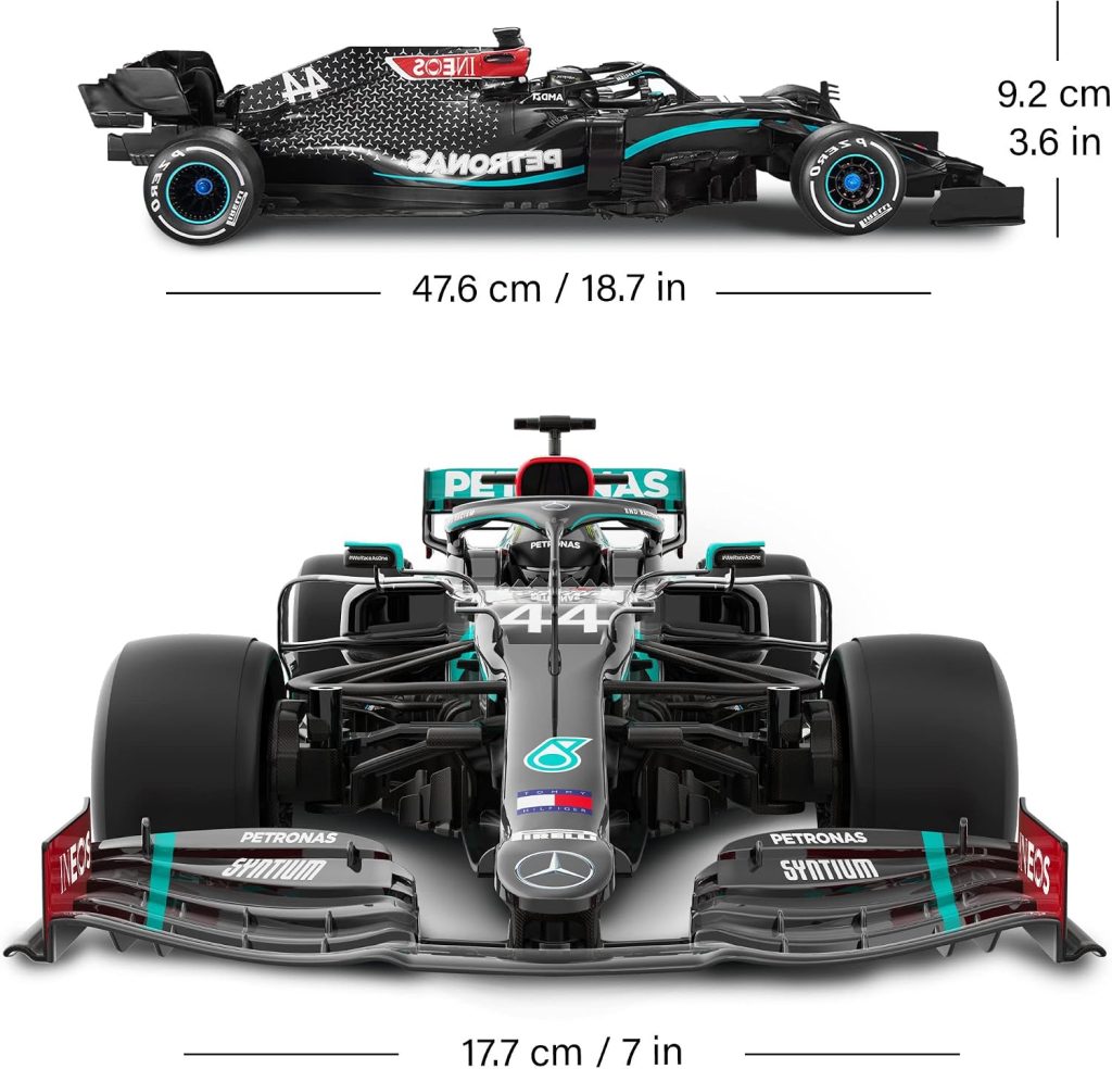 Voltz Toys Authentic Licensed 1:12 Mercedes-Benz F1 W11 Remote Control Vehicle – RC for Kids and Adults – 2.4GHz RC for Gift (1:12 Mercedes-Benz F1 W11)