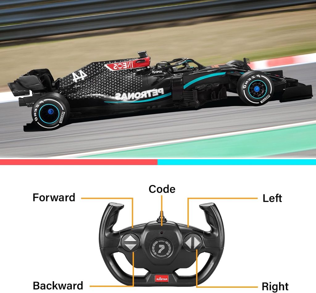 Voltz Toys Authentic Licensed 1:12 Mercedes-Benz F1 W11 Remote Control Vehicle – RC for Kids and Adults – 2.4GHz RC for Gift (1:12 Mercedes-Benz F1 W11)